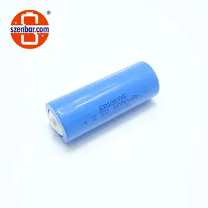 Batteria al litio 3.6v 3500mAh ER18505M batteria lisocl2 A spirale di dimensioni