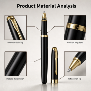 Bolígrafo Rollerball de Metal Personalizado, Regalo Empresarial, Bolígrafo con Logotipo OEM ODM, Bolígrafo de Firma para Oficina, 4 Colores Disponibles - Product Image 3