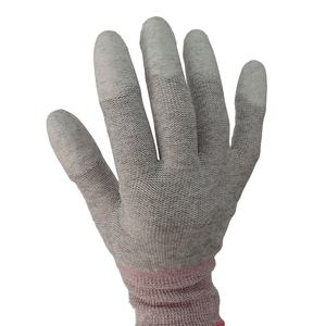 Guantes DE TRABAJO recubiertos de PU ESD Guantes antiestáticos de fibra de carbono ESD PU Top Fit Guante para uso en laboratorio - Product Image 3