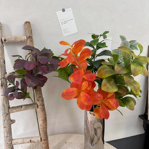 Yopin-5154 Groothandel Real Touch 3d Gedrukt Kunstbonenblad Met Lange Steel Voor Thuis Bruiloft Decoratie - Product Image 5