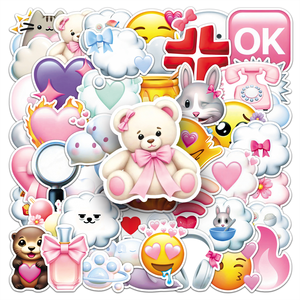 50 Pegatinas Personalizadas con Memes Lindos, Pegatinas Decorativas para Teléfono, Laptop, Botella, Cuaderno y Álbum de Recortes - Product Image 1