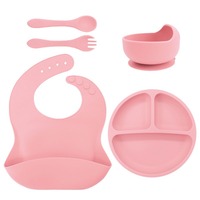 Bol d'alimentation pour bébé en silicone de qualité alimentaire personnalisable en gros, ensemble mignon de tasse, cuillère et fourchette pour enfants, non toxique et écologique