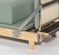Reformer pliable en chêne Elite, équipement de Pilates de qualité supérieure, fabriqué en bois naturel durable avec système de chariot silencieux
