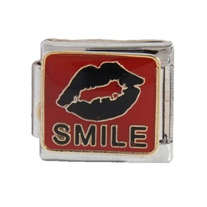 Italian Modular Stainless Steel Charm Bracelet Unisex Everyday Wear Heart Pattern Bezel Setting Jewelry - Product Image 5