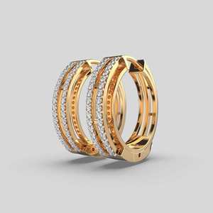 Elegant Diamond <b>Stud</b> <b>Earrings</b> Made in 925 Sterling <b>Silver</b> Classic Fine Jewelry for Women Party Wedding Daily Wear - Product Image 6