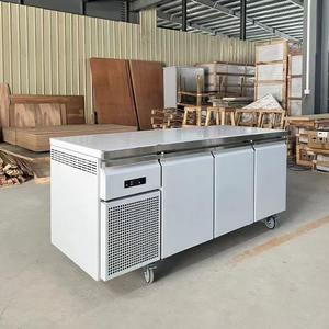 Équipement de cuisine, réfrigérateur à dessus plat, table de travail réfrigérée, établi en acier inoxydable, réfrigérateur <span class=keywords><strong>commercial</strong></span> - Product Image 6