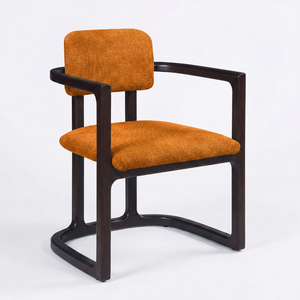 Fauteuil de salle à manger rembourré avec structure en bois courbé, mobilier moderne pour restaurant, hôtel, café, meubles sur mesure - Product Image 3