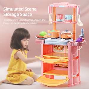 Juego educativo personalizado pequeño Mini juguete de cocina simulación del hogar Cocina y <span class=keywords><strong>lavado</strong></span> Mini mesa de comedor simulación juego de juguete de cocina - Product Image 2
