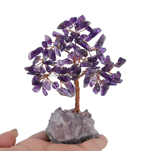 Wholesale High-quality Natural <strong>Amethyst</strong> Crystal Crafts Handmade Modern Style DIY Cluster-Based Therapeutic Purple Feng Shui Home - Product Image 4