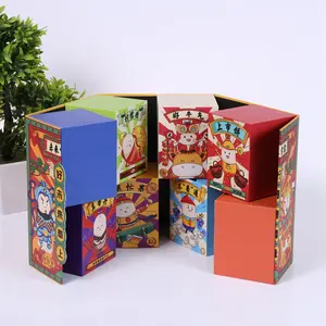 Custom Advent Calendar Empty Luxury Cardboard Paper Countdown Calendar Gift Box