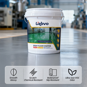 Résine époxy liquide autolissante 100 % solide sans solvant pour revêtement de sol, protection environnementale pour usage industriel URBVO - Product Image 5