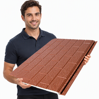 Panneaux muraux extérieurs isolés décoratifs en acier galvanisé standard, panneaux sandwich en PU, panneaux écologiques