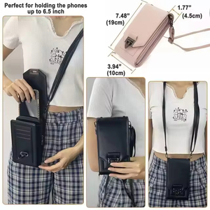 Borsa per cellulare con <span class=keywords><strong>tracolla</strong></span> <span class=keywords><strong>a</strong></span> <span class=keywords><strong>tracolla</strong></span> porta carte moda per donna impermeabile custodia per telefono - Product Image 3