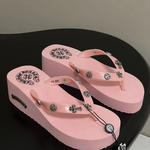 <span class=keywords><strong>Sandali</strong></span> <span class=keywords><strong>con</strong></span> Zeppa da Donna di Alta Qualità, alla Moda, Personalizzati, Estivi, Casual, da Spiaggia, per Vacanze, <span class=keywords><strong>con</strong></span> Tacco Alto e Zeppa Decorata - Product Image 1