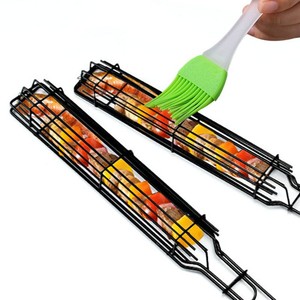 Parrilla para Barbacoa, Cesta de Asado para Acampar al Aire Libre, Rejilla para Fogata, Utensilio de Cocina para Picnic - Product Image 3