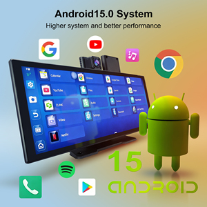 11.4인치 안드로이드 15.0 4G 블랙박스 8G+128G ADAS 5G 와이파이 차량용 DVR GPS 블루투스 FM 24시간 주차 모니터링 후방 카메라 비디오 레코더 - Product Image 2