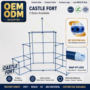 Ensemble de construction en ABS de 168 pièces, bâtonnets et billes, pour construire des forteresses, des châteaux, des robots, jouet DIY OEM ODM STME TOY - Product Image 2