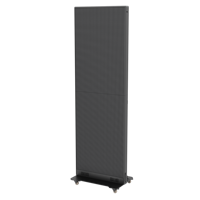 Écran d'affichage LED vertical pliable en aluminium moulé sous pression P2.5, signalisation numérique autoportante pour hall d'hôtel