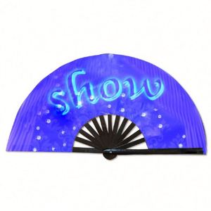 Nouveauté : Éventail en plastique polyester imprimé UV Guansen pour le Nouvel An chinois, Noël, Diwali, les fêtes et les cadeaux - Product Image 4