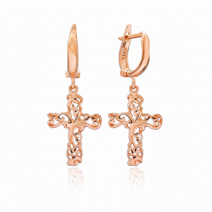 ตุรกีผู้ผลิตยาวข้ามต่างหูตุรกีขายส่ง Handcrafted 925เครื่องประดับเงิน - Product Image 2