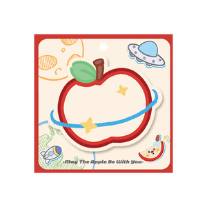 Apple Pattern Cute <b>Sticky</b> <b>Notes</b> Reusable Self Adhesive Memo <b>Notes</b> Office Student Message Stickers - Product Image 1