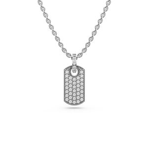 Collar con Colgante de Cadena de Eslabones de Plata de Ley Chapada en Oro con Diamantes, Símbolo de Eternidad, para Mujer, Regalo de Lujo para Compromiso, Boda o Novia - Product Image 2