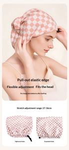 Set <span class=keywords><strong>de</strong></span> Cuidado Capilar para Mujer, Gorro <span class=keywords><strong>de</strong></span> Ducha Lavable Grande con Banda Elástica para Cabello Largo + Rizador + Accesorios para el Cabello - Product Image 2