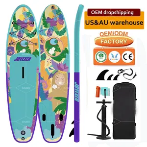 Double Layer Drop Stitch PVC Standup Paddle Board Set , Sup Board Set Stand Up Paddling Inflatable Woman