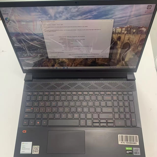 New 95% for Dell G15 5510 Laptop - 10th Gen Intel I5, 2.5ghz 16GB Memory, 512GB/1TB SSD, 15.6" Screen, English Keyboard