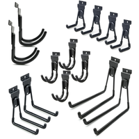 Organisateur mural multifonctionnel JH-Mech pour garage, style de rangement ouvert et visible, accessoires robustes pour panneaux rainurés avec supports à outils
