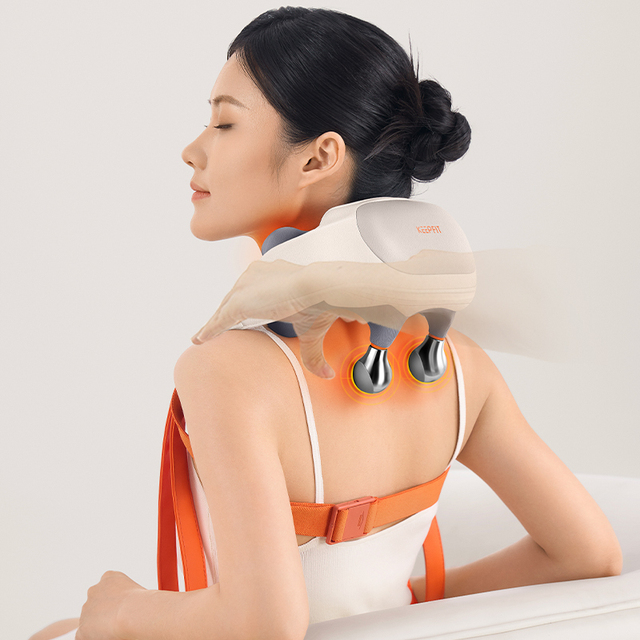 Electric Neck Massager Deep Tissue 6D Hand-like Neck and Back Massager with Heat for Relax Muscles