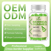 Gummies d'extrait de feuille de Moringa Oleifera de haute qualité OEM 1000mg – Soutien immunitaire et supplément métabolique pour adultes
