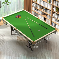 Table de billard pliante 2-en-1 pour la maison avec table de billard, table de tennis domestique