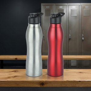 Stainless Steel Lightweight <b>Sipper</b> Water <b>Bottle</b> 750ml Leakproof Screw-On Lid Sports Drinkware Heat Preservation for Gym Office - Product Image 2