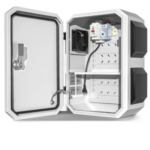 Hộp phân phối điện ngoài trời, quạt điều nhiệt, IP55, thép cán nguội, hộp điện ngoài trời, hộp chống thấm ngoài trời - Product Image 1