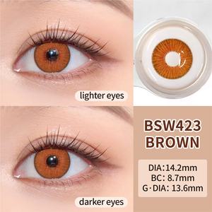 반년 일회용 중국 빅 아이 소프트 도매 가격 뜨거운 판매 아이 콘택트 렌즈 컬러 콘택트 렌즈 - Product Image 2