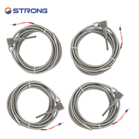 Transmetteur de température OEM/ODM 4 fils PT100 RTD en acier inoxydable avec résolution IP65 0,1°C