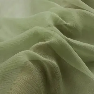 Matériau respirant grande qualité <span class=keywords><strong>prix</strong></span> de promotion en gros belles couleurs tissu en mousseline de soie crêpe de soie pour les femmes - Product Image 1
