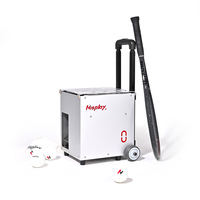 NISPLAY N0 Machine à balles de tennis portable et compacte, contrôle par application, capacité de 60+ balles, pour entraînement en intérieur, extérieur et à domicile