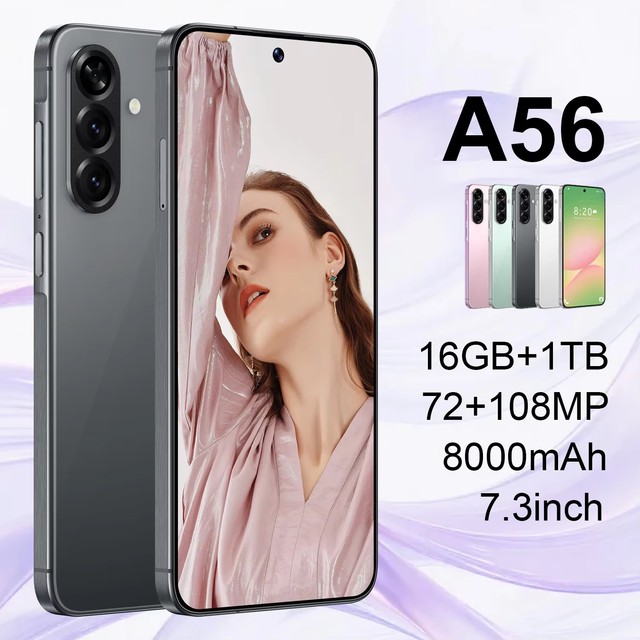Android 14Go Smartphone 6.6-Inch 2K OLED 120Hz Display Octa Core 48MP Front Camera 120W 5G LTE/CDMA 16GB Storage French/Spanish