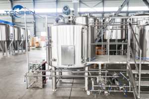 Equipo de Elaboración de Cerveza TONSEN de Alta Calidad de 1000L con Recipiente a Presión, Bomba PLC, Fácil de Operar - Product Image 4
