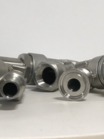 Vanne à siège incliné en acier inoxydable SS316 à raccord soudé sanitaire, qualité alimentaire, type Y, DN 20