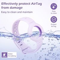 Bracelet en silicone réglable, design adapté à l'Apple AirTag, souple, durable, anti-perte, housse de protection GPS pour enfant et animal de compagnie