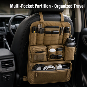 Rücksitz-Organizer Molle-System Tasche Mehrere Fächer Oxford-Stoff Innen-Aufbewahrungspanel Auto-Sitzorganizer - Product Image 1