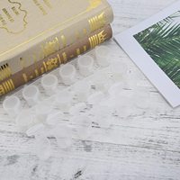 Ensemble de pots et coupelles vides en acrylique de 3 ml avec couvercles pour le stockage, compatibles avec le verre