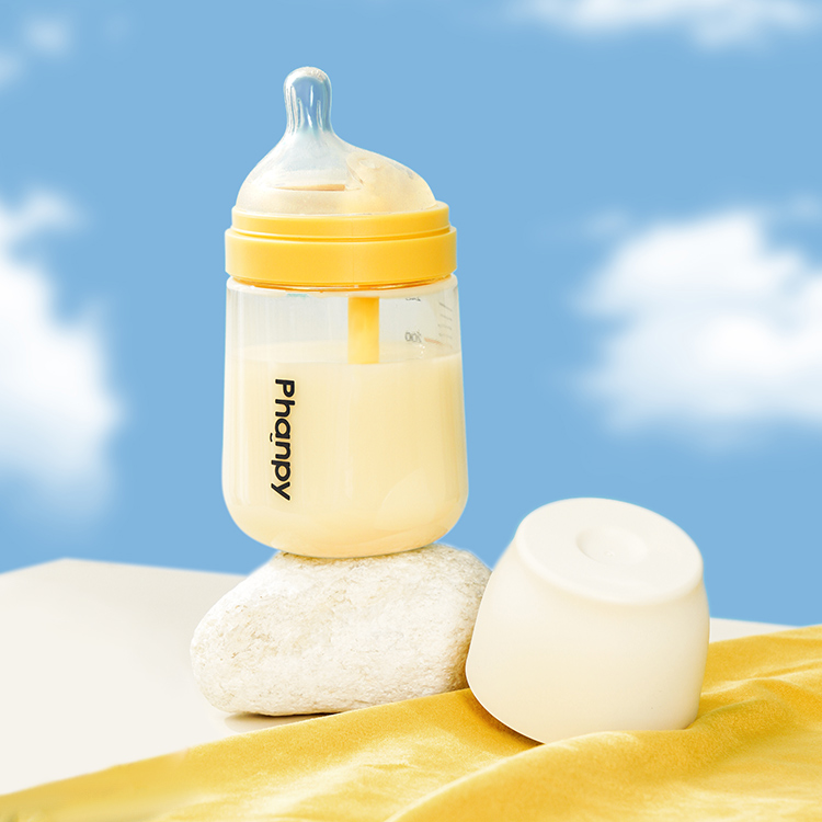 PPSU 240ml + Tetina talla M (3-6M), Amarillo
