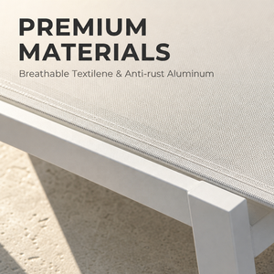 Chaise longue d'<span class=keywords><strong>extérieur</strong></span> moderne en <span class=keywords><strong>aluminium</strong></span>, 5 positions réglables, résistante aux UV, anti-rouille, pliable, pour piscine et jardin - Product Image 5