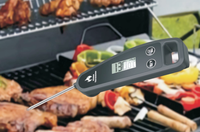 Thermomètre à viande numérique pour la cuisson des aliments. Lecture instantanée pour la cuisson en cuisine, barbecue. avec sonde pliable