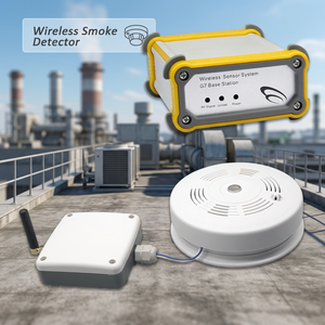 Détecteur de fumée sans fil avec station de base, alarme intelligente, détecteur de fumée IoT - Product Image 1