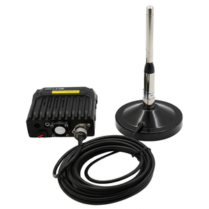 Antenne radio extérieure en plastique noir 120 mm avec base magnétique, câble de 5 m, ventouse pour véhicule, amélioration du signal de voiture, VSWR 1.5, 5-10 MHz - Product Image 1
